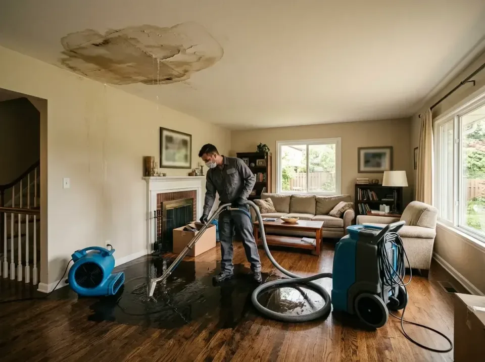 attic-pipe-burst-ceiling-drip-008 — frequently asked questions, Water Damage Restoration & Carpet Care in Wadsworth, OH
